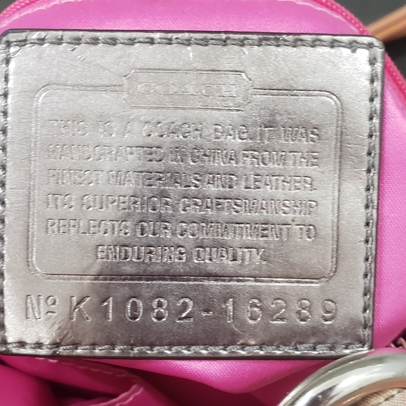 Coach Poppy Sparkle Pink Tote Handbag K1082-16289 Limited - Picture 9 of 13